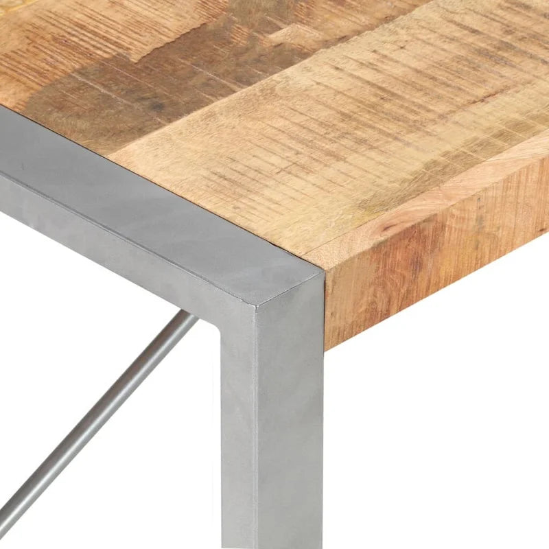 vidaXL Couchtisch 120x60x40 cm Raues Mango-Massivholz