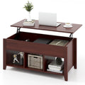 CCostway Coffee Table mit Hebefunktion und verstecktem Fach - Siehe Details