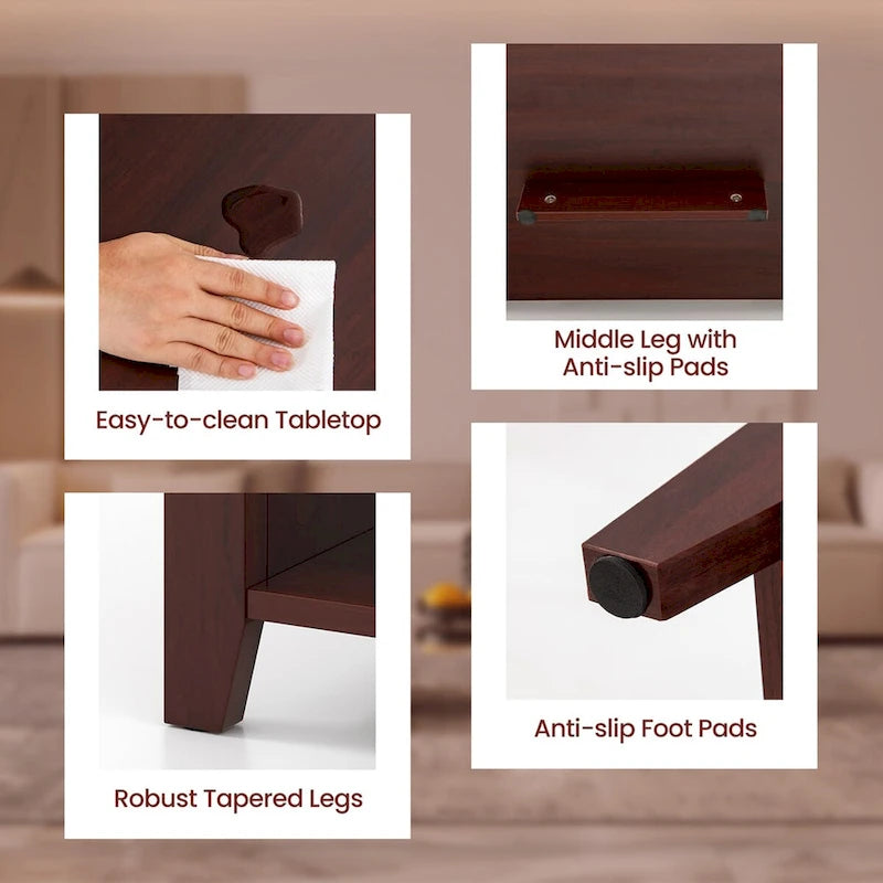 CCostway Coffee Table mit Hebefunktion und verstecktem Fach - Siehe Details
