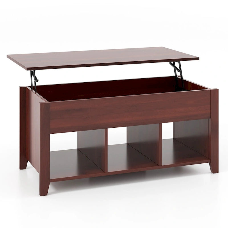 CCostway Coffee Table mit Hebefunktion und verstecktem Fach - Siehe Details