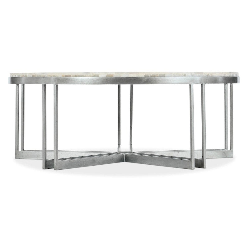 Hooker Furniture 5934-80111-00 Melange 42 Durchmesser Onyx und Stahl