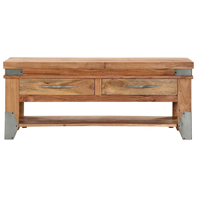 vidaXL Couchtisch 110x52x45 cm Akazie Massivholz - 43.3 x 20.5 x 17.7