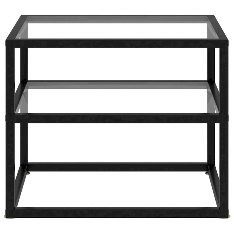 vidaXL Konsolentisch Transparent 50x40x40 cm Hartglas - 50 x 40 x 40