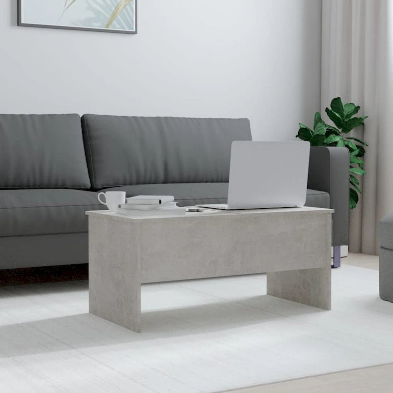 vidaXL Couchtisch mit hochklappbarer Tischplatte Beistelltisch Akzent Sofatisch Holzwerkstoff - 102 x 50,5 x 46,5 cm