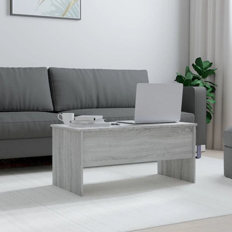 vidaXL Couchtisch mit hochklappbarer Tischplatte Beistelltisch Akzent Sofatisch Holzwerkstoff - 102 x 50,5 x 46,5 cm
