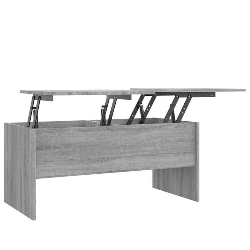 vidaXL Couchtisch mit hochklappbarer Tischplatte Beistelltisch Akzent Sofatisch Holzwerkstoff - 102 x 50,5 x 46,5 cm