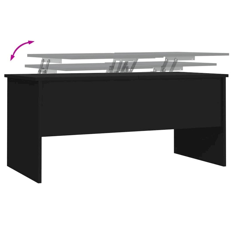 vidaXL Couchtisch mit hochklappbarer Tischplatte Beistelltisch Akzent Sofatisch Holzwerkstoff - 102 x 50,5 x 46,5 cm