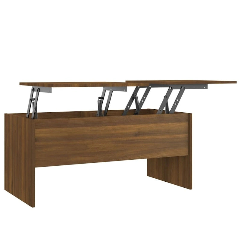 vidaXL Couchtisch mit hochklappbarer Tischplatte Beistelltisch Akzent Sofatisch Holzwerkstoff - 102 x 50,5 x 46,5 cm