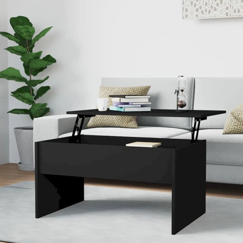 vidaXL Couchtisch mit Hebeplatte Beistelltisch Akzent-Sofatisch Holzwerkstoff - 80 x 50,5 x 41,5 cm