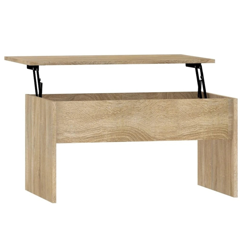 vidaXL Couchtisch mit Hebeplatte Beistelltisch Akzent-Sofatisch Holzwerkstoff - 80 x 50,5 x 41,5 cm