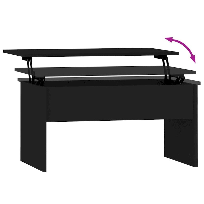vidaXL Couchtisch mit Hebeplatte Beistelltisch Akzent-Sofatisch Holzwerkstoff - 80 x 50,5 x 41,5 cm