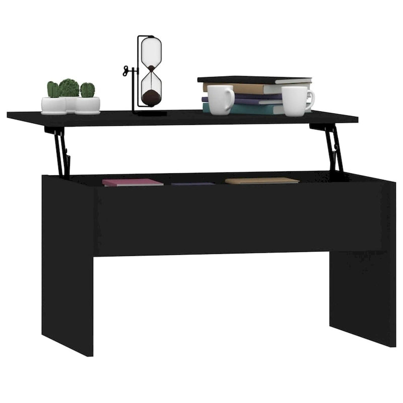 vidaXL Couchtisch mit Hebeplatte Beistelltisch Akzent-Sofatisch Holzwerkstoff - 80 x 50,5 x 41,5 cm