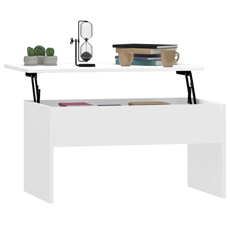 vidaXL Couchtisch mit Hebeplatte Beistelltisch Akzent-Sofatisch Holzwerkstoff - 80 x 50,5 x 41,5 cm