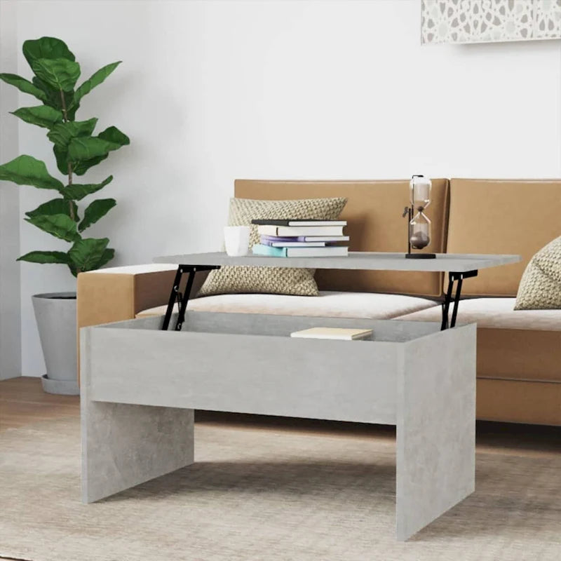 vidaXL Couchtisch mit Hebeplatte Beistelltisch Akzent-Sofatisch Holzwerkstoff - 80 x 50,5 x 41,5 cm