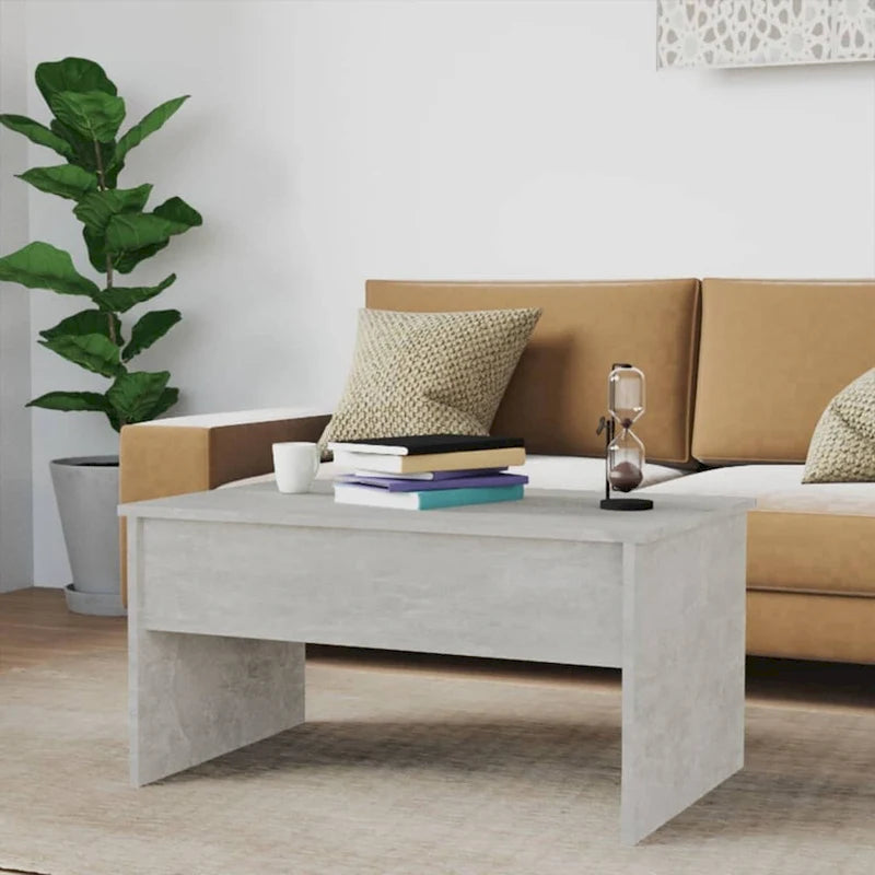 vidaXL Couchtisch mit Hebeplatte Beistelltisch Akzent-Sofatisch Holzwerkstoff - 80 x 50,5 x 41,5 cm