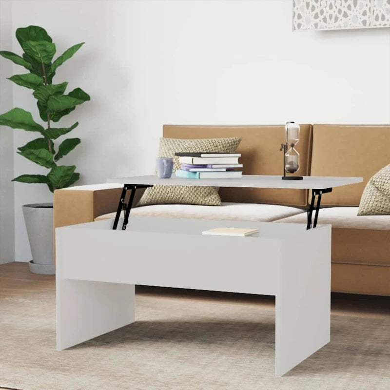 vidaXL Couchtisch mit Hebeplatte Beistelltisch Akzent-Sofatisch Holzwerkstoff - 80 x 50,5 x 41,5 cm