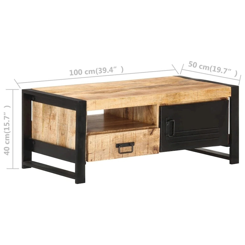 vidaXL Couchtisch Wohnzimmer Beistelltisch Akzent Beistelltisch Sofa Massivholz