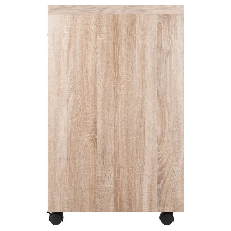 Kenner Aufbewahrungsschrank, 1 Schublade, Altholz und Weiß – 39,4 cm B x 45,75 cm T x 73,1 cm H