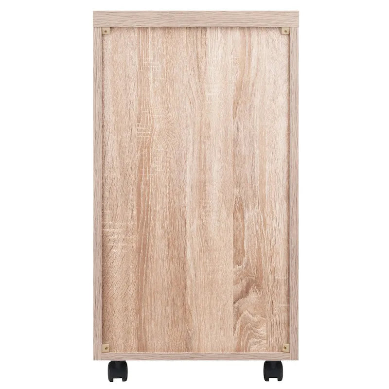 Kenner Aufbewahrungsschrank, 1 Schublade, Altholz und Weiß – 39,4 cm B x 45,75 cm T x 73,1 cm H
