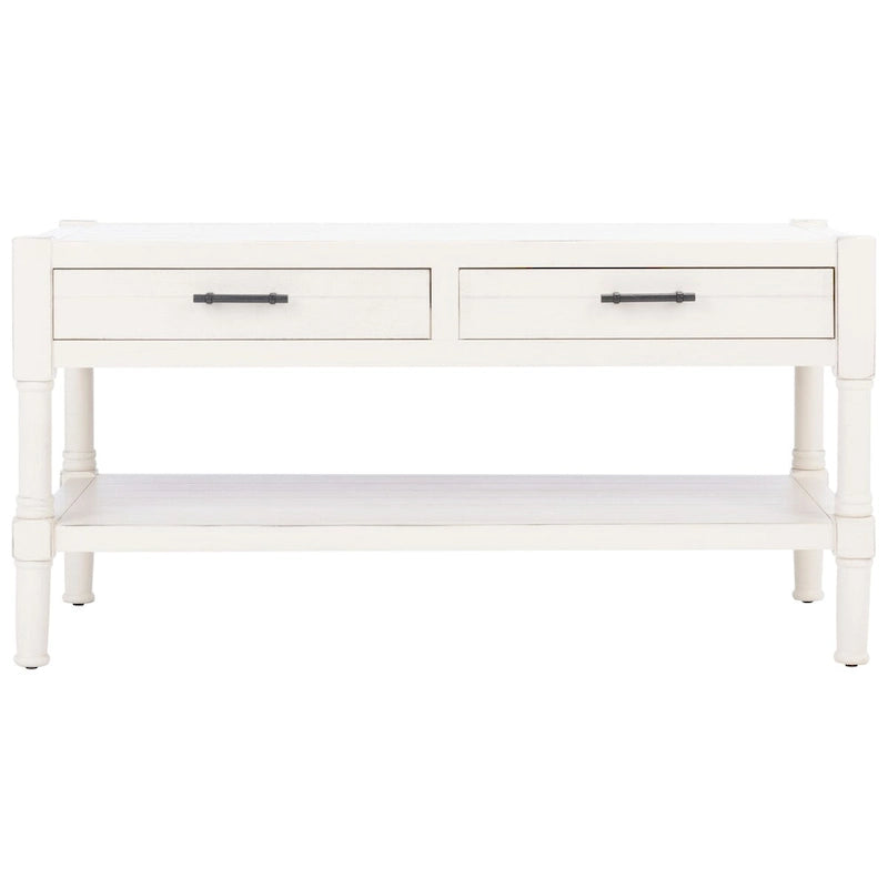 SAFAVIEH Alene Couchtisch mit 2 Schubladen und Ablage – 96 B x 48,2 L x 48,2 H cm – 96Bx48Tx48H