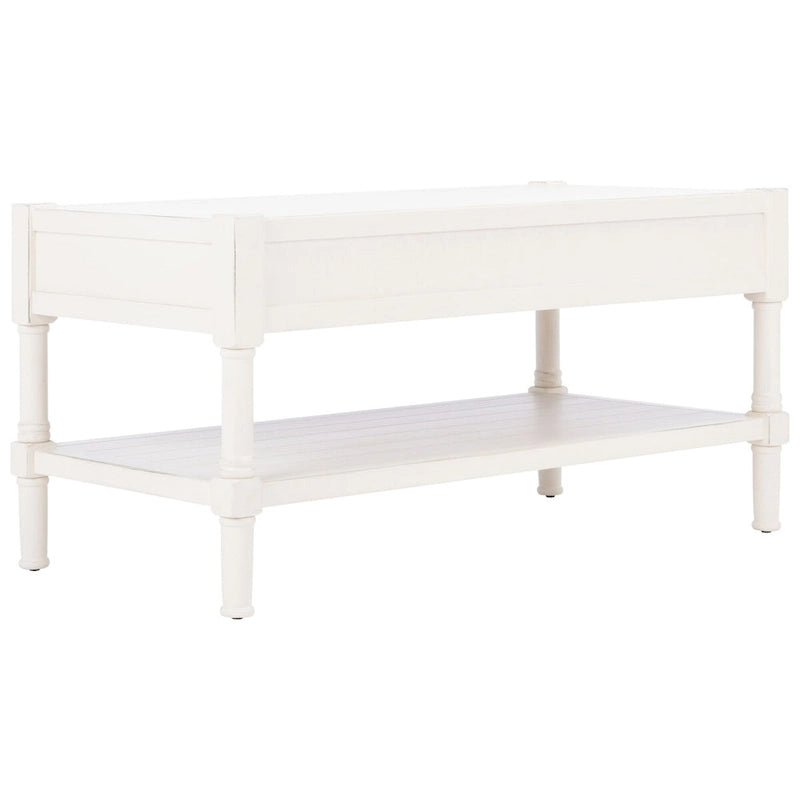 SAFAVIEH Alene Couchtisch mit 2 Schubladen und Ablage – 96 B x 48,2 L x 48,2 H cm – 96Bx48Tx48H
