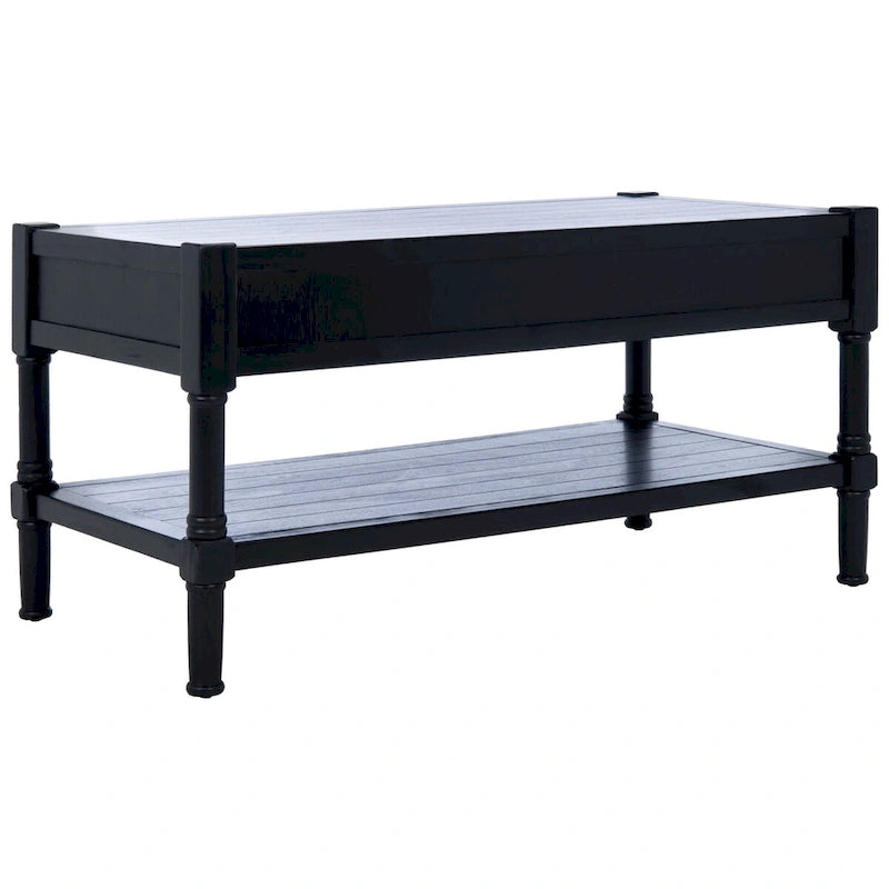 SAFAVIEH Alene Couchtisch mit 2 Schubladen und Ablage – 96 B x 48,2 L x 48,2 H cm – 96Bx48Tx48H