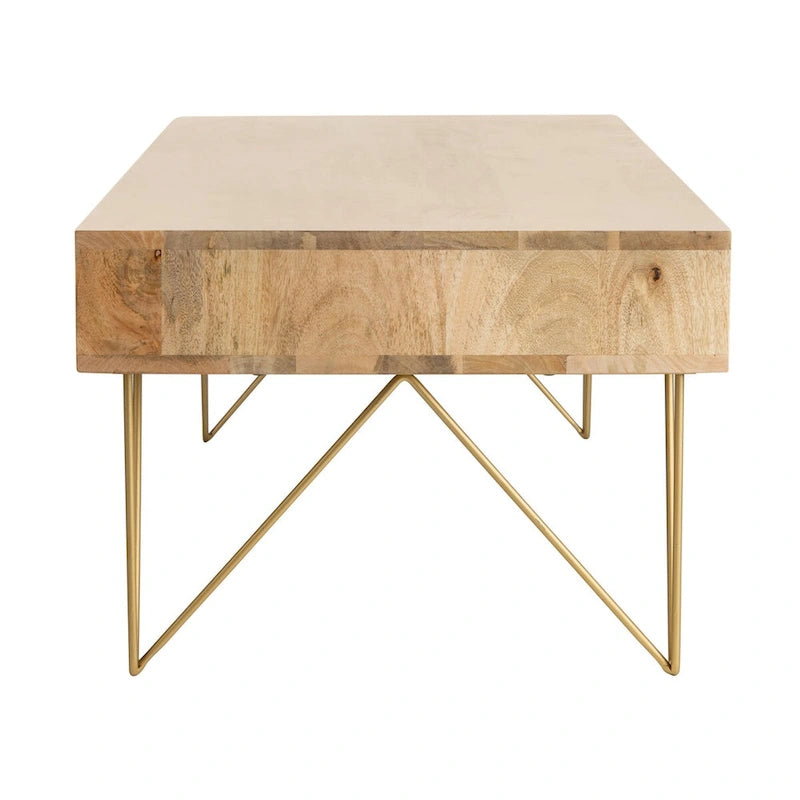 SAFAVIEH Nilgun Couchtisch für Wohnzimmer, 1 Schublade, 1 Ablage – 43 B x 21,6 T x 16 H – 43Bx22Tx16H