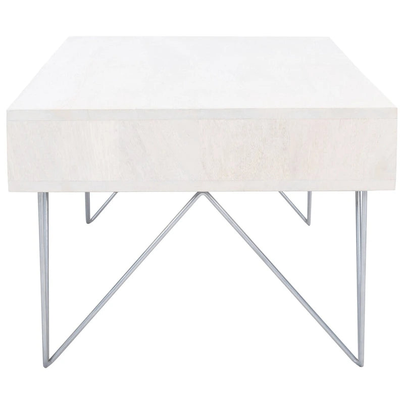 SAFAVIEH Nilgun Couchtisch für Wohnzimmer, 1 Schublade, 1 Ablage – 43 B x 21,6 T x 16 H – 43Bx22Tx16H