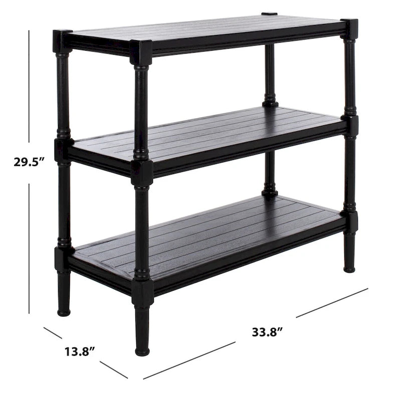SAFAVIEH Olevia Konsolentisch mit 3 Ablagen – 33.8 B x 13.8 T x 29.5 H – 34Bx14Tx30H