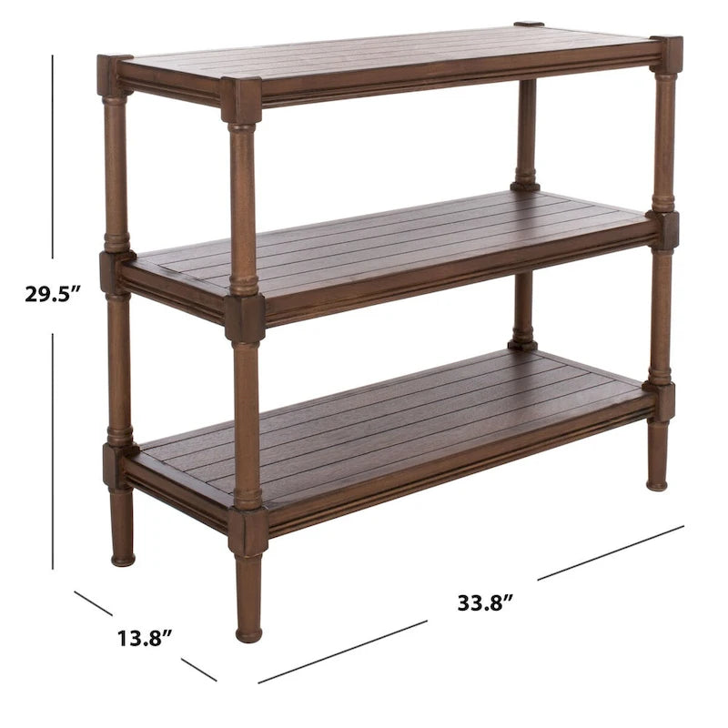 SAFAVIEH Olevia Konsolentisch mit 3 Ablagen – 33.8 B x 13.8 T x 29.5 H – 34Bx14Tx30H