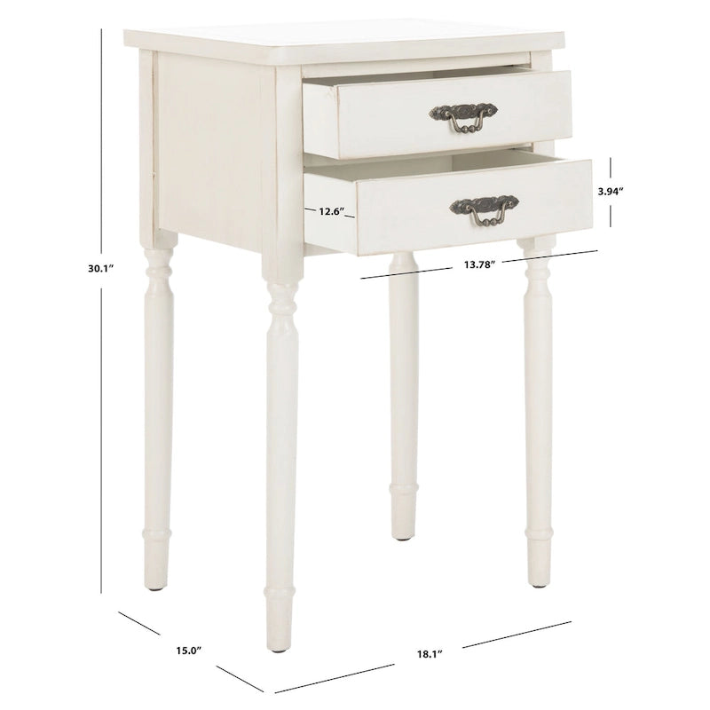 SAFAVIEH Sandra Beistelltisch - 18.1 x 15 x 30.1 - 18B x 15T x 30H