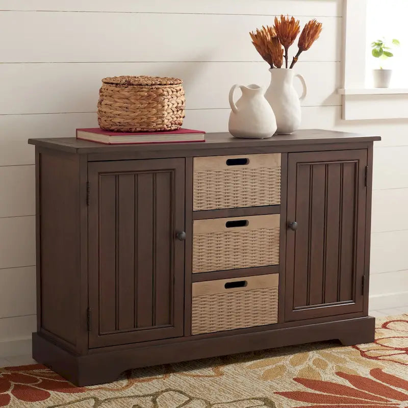 SAFAVIEH Cilla Kommode mit 2 Schubladen und 3 herausnehmbaren Körben – 101,1 B x 31,8 L x 74,9 H cm – 104Bx33Dx66H cm
