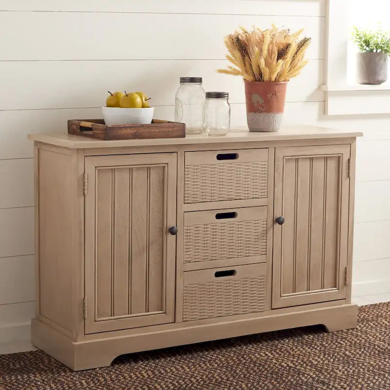 SAFAVIEH Cilla Kommode mit 2 Schubladen und 3 herausnehmbaren Körben – 101,1 B x 31,8 L x 74,9 H cm – 104Bx33Dx66H cm
