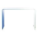 SAFAVIEH Modena Ombre Glas-Konsolentisch - Klar / Blau - 110 x 35 x 75 cm - 43Bx14Tx30H
