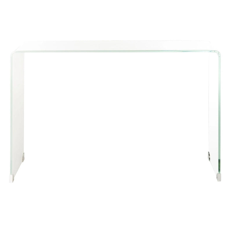 SAFAVIEH Modena Ombre Glas-Konsolentisch - Klar / Blau - 110 x 35 x 75 cm - 43Bx14Tx30H