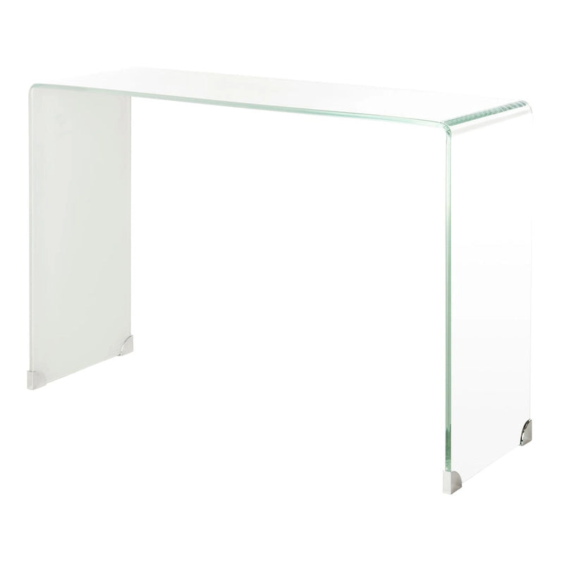 SAFAVIEH Modena Ombre Glas-Konsolentisch - Klar / Blau - 110 x 35 x 75 cm - 43Bx14Tx30H
