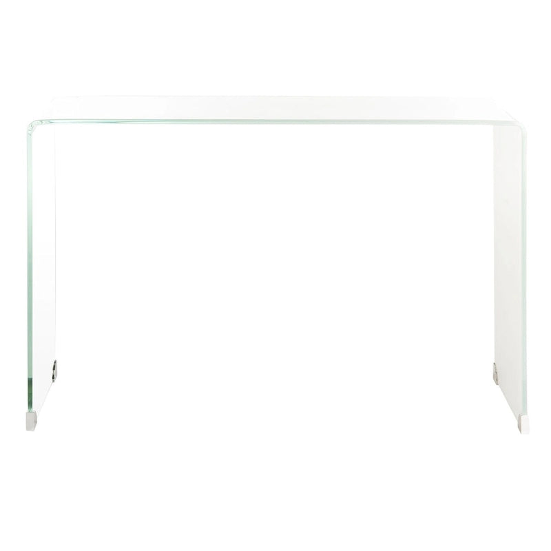 SAFAVIEH Modena Ombre Glas-Konsolentisch - Klar / Blau - 110 x 35 x 75 cm - 43Bx14Tx30H