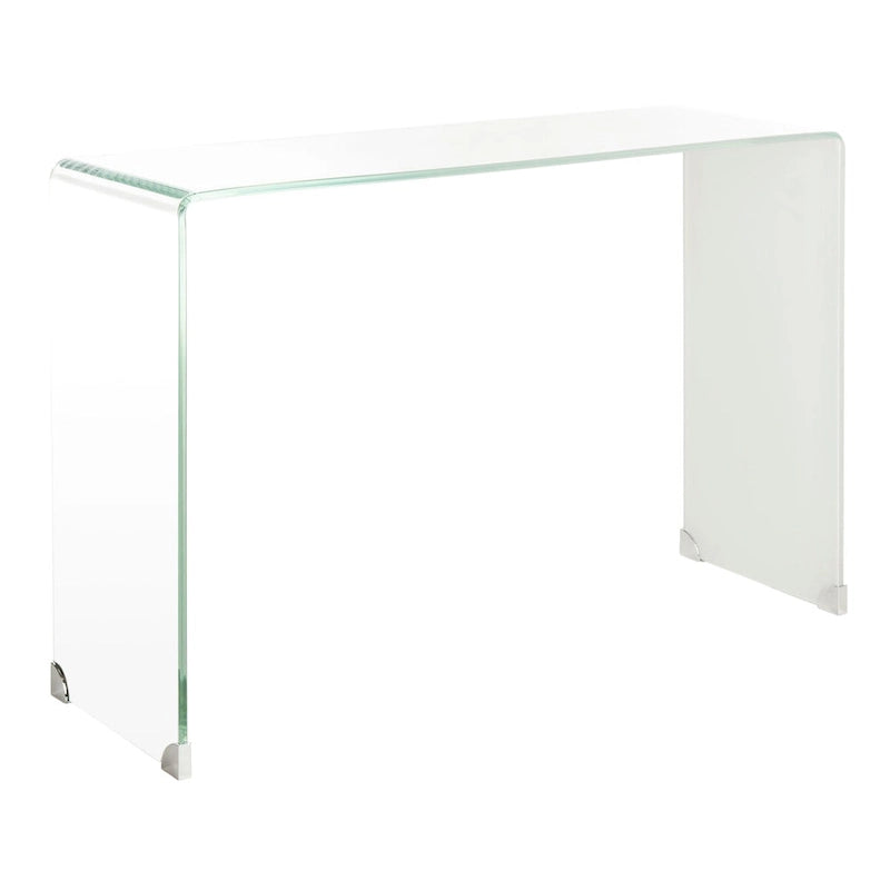 SAFAVIEH Modena Ombre Glas-Konsolentisch - Klar / Blau - 110 x 35 x 75 cm - 43Bx14Tx30H