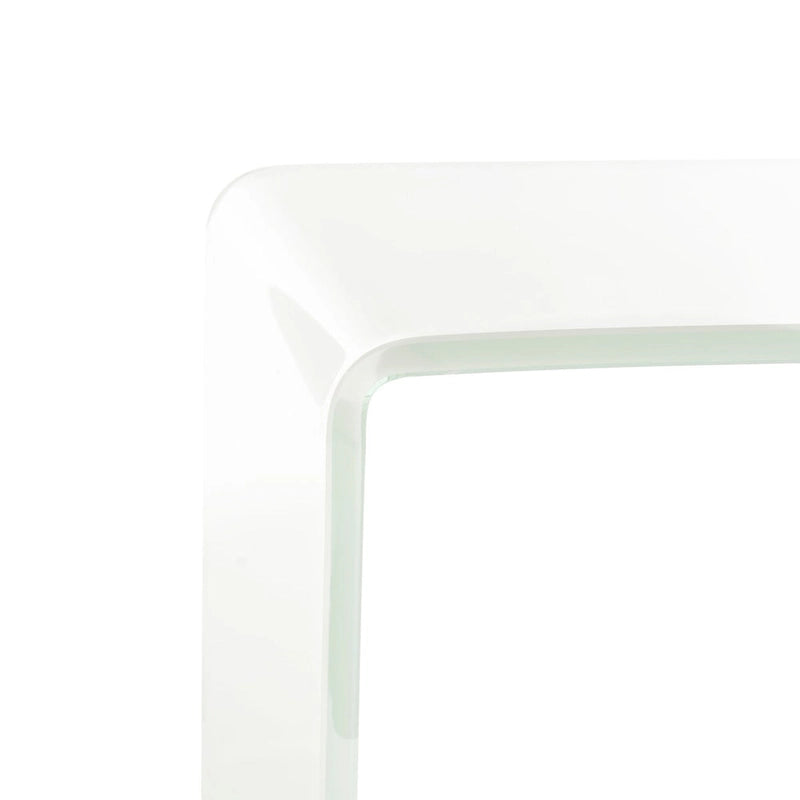 SAFAVIEH Modena Ombre Glas-Konsolentisch - Klar / Blau - 110 x 35 x 75 cm - 43Bx14Tx30H