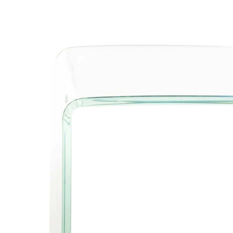 SAFAVIEH Modena Ombre Glas-Konsolentisch - Klar / Blau - 110 x 35 x 75 cm - 43Bx14Tx30H