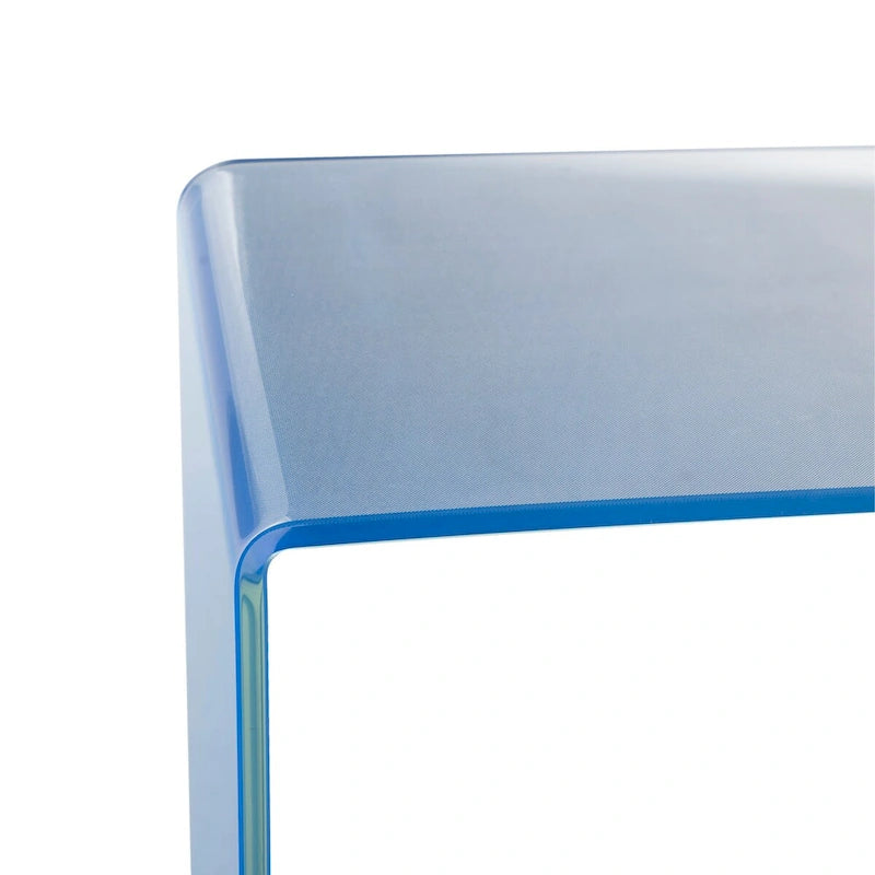SAFAVIEH Modena Ombre Glas-Konsolentisch - Klar / Blau - 110 x 35 x 75 cm - 43Bx14Tx30H
