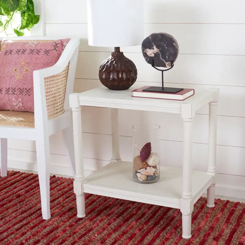 SAFAVIEH Metije Rectangle Accent Table - 22 W x 15.8 L x 22.8 H - 22Wx16Dx23H