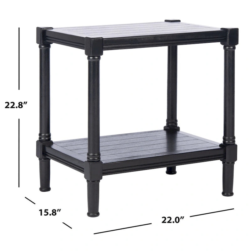 SAFAVIEH Metije rechteckiger Akzenttisch – 55,9 B x 40,1 L x 57,9 H – 56Bx41Tx58H