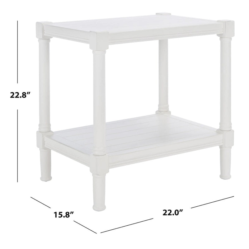 SAFAVIEH Metije rechteckiger Akzenttisch – 55,9 B x 40,1 L x 57,9 H – 56Bx41Tx58H