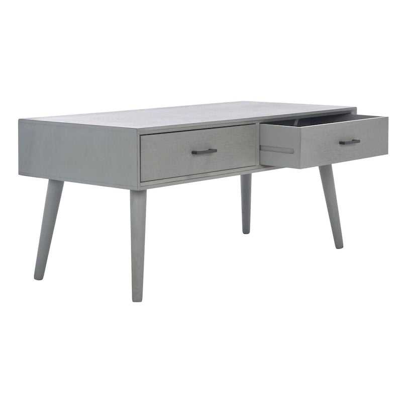 SAFAVIEH Sister Couchtisch mit 2 Schubladen im Mid-Century-Stil – 96 cm B x 48 cm L x 45 cm H – 97 B x 48 T x 46 H