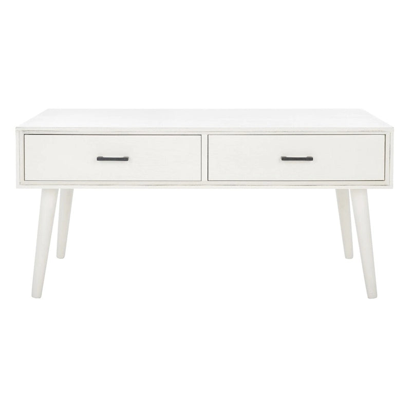 SAFAVIEH Sister Couchtisch mit 2 Schubladen im Mid-Century-Stil – 96 cm B x 48 cm L x 45 cm H – 97 B x 48 T x 46 H