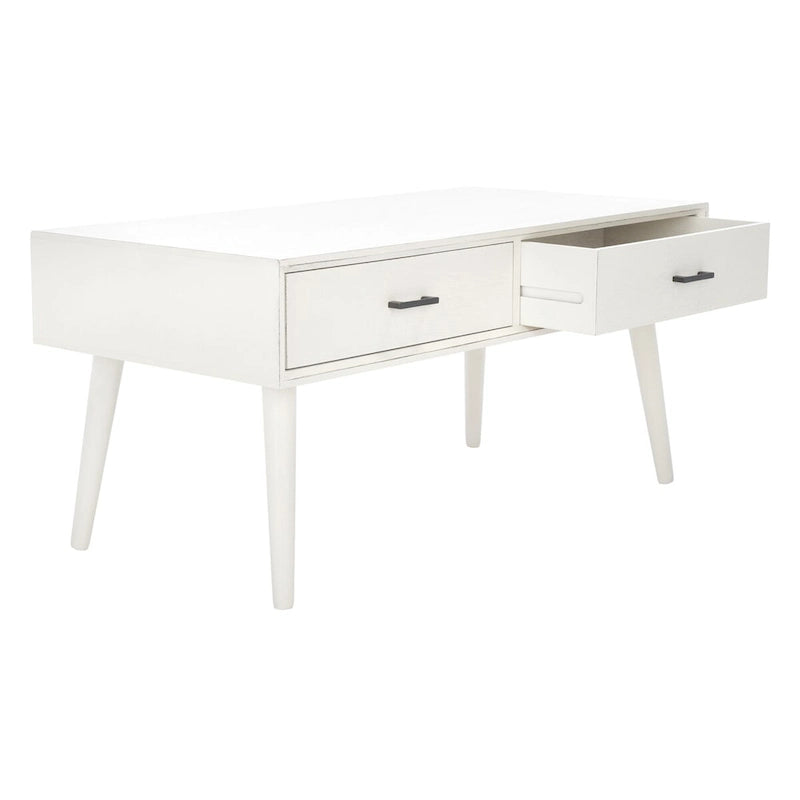 SAFAVIEH Sister Couchtisch mit 2 Schubladen im Mid-Century-Stil – 96 cm B x 48 cm L x 45 cm H – 97 B x 48 T x 46 H