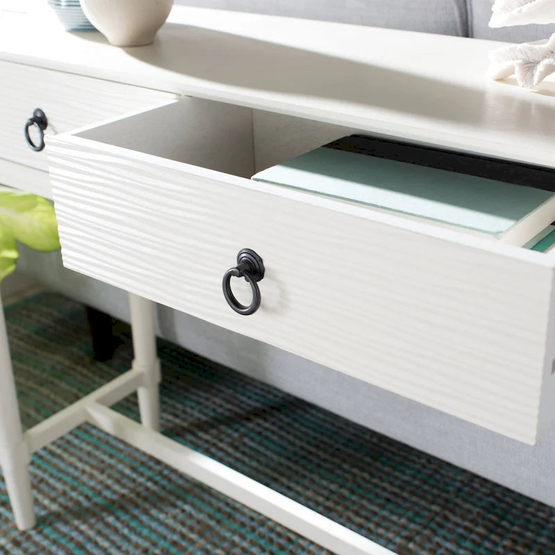 SAFAVIEH Barbra Konsolentisch mit 2 Schubladen – 35,5 B x 13 T x 29,5 H – 36 B x 13 T x 30 H