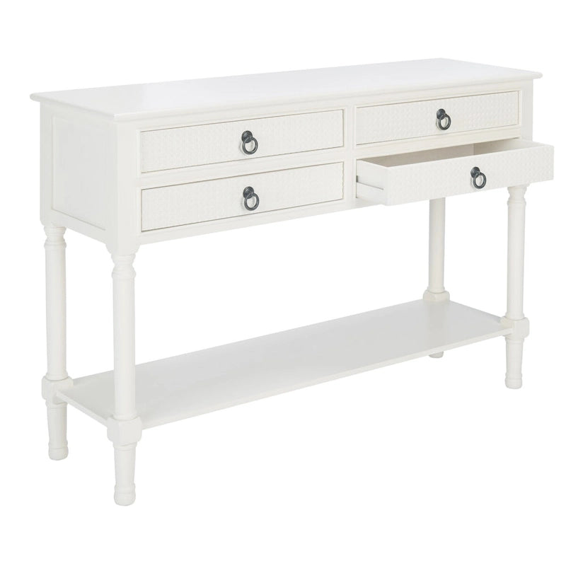 SAFAVIEH Artelia Konsolentisch mit 4 Schubladen – 107 cm B x 33 cm T x 75 cm H – 107 B x 33 T x 76 H