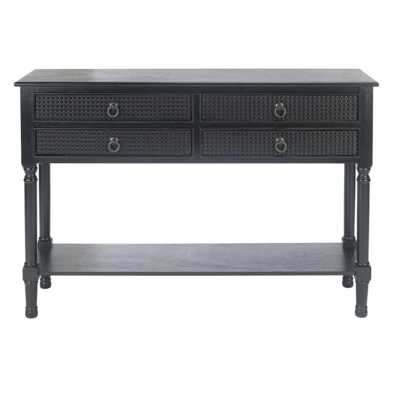 SAFAVIEH Artelia Konsolentisch mit 4 Schubladen – 107 cm B x 33 cm T x 75 cm H – 107 B x 33 T x 76 H